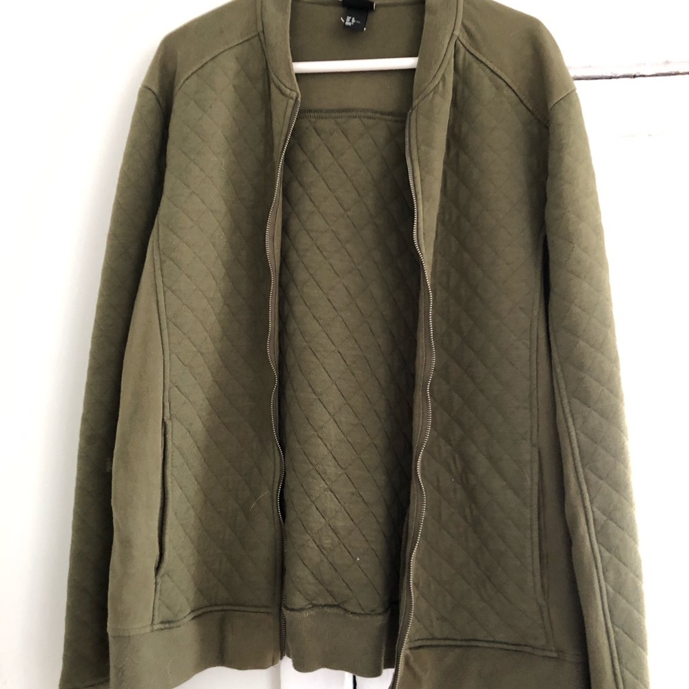 H&M Green Zip-Up Jacket